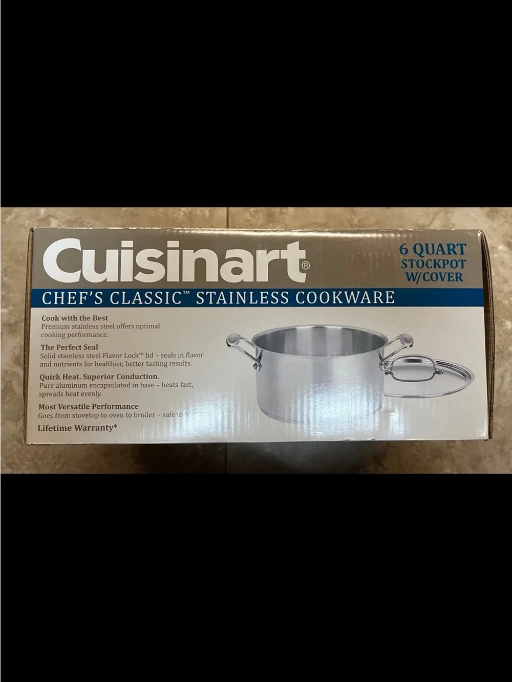 Cuisinart Stainless Steel 6-Quart Stockpot with Lid - Silver